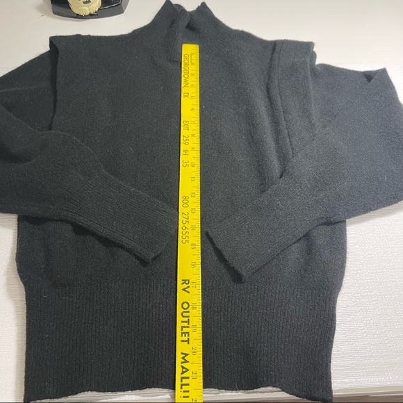 NWT Prologue  Black Wool Blend Mock Turtleneck Sweater Size Small - Picture 6 of 9